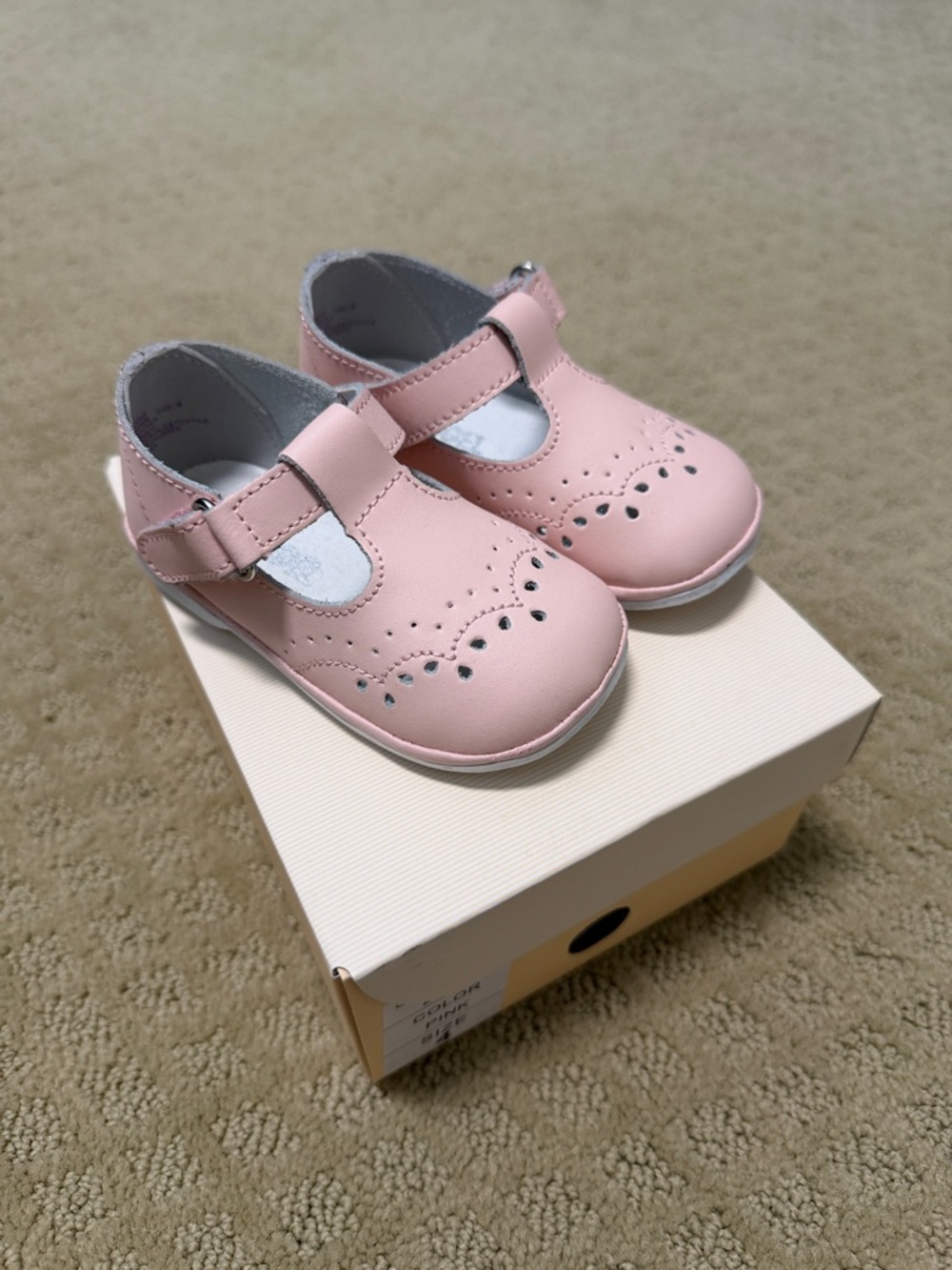 L’Amour Pink Angel Mary Jane Shoes